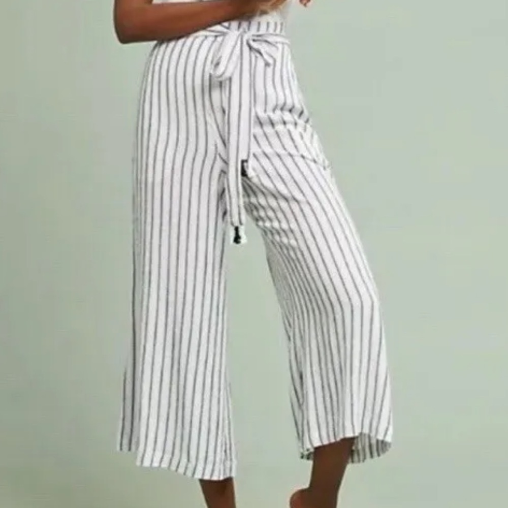 ANTHROPOLOGIE LILKA STRIPEWORK TROUSER PANTS SIZE XS